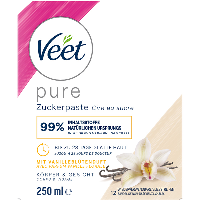 Veet PURE Zuckerpaste Paste Vanille, 250ml