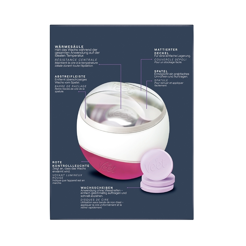 Veet Spawax Elektrisches Warmwachs Starter Set 3