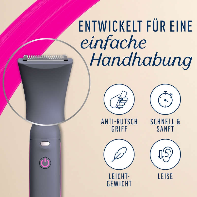 Veet EXPERT All-In-One Trimmer - Trimmer + 2 Trimmerköpfe & 3 Kammaufsätze 5