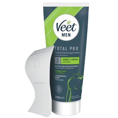 Veet Men Haarentfernungscreme Oberkörper & Beine, normale Haut, 200ml