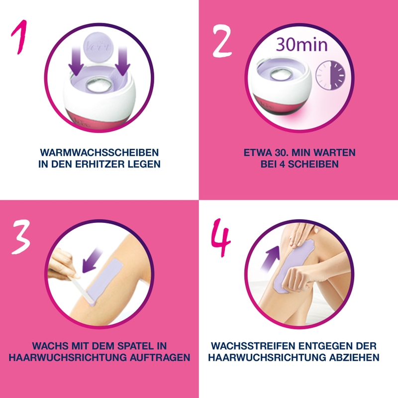 Veet Spawax Ersatz-Wachsscheiben, 6 Stück 8
